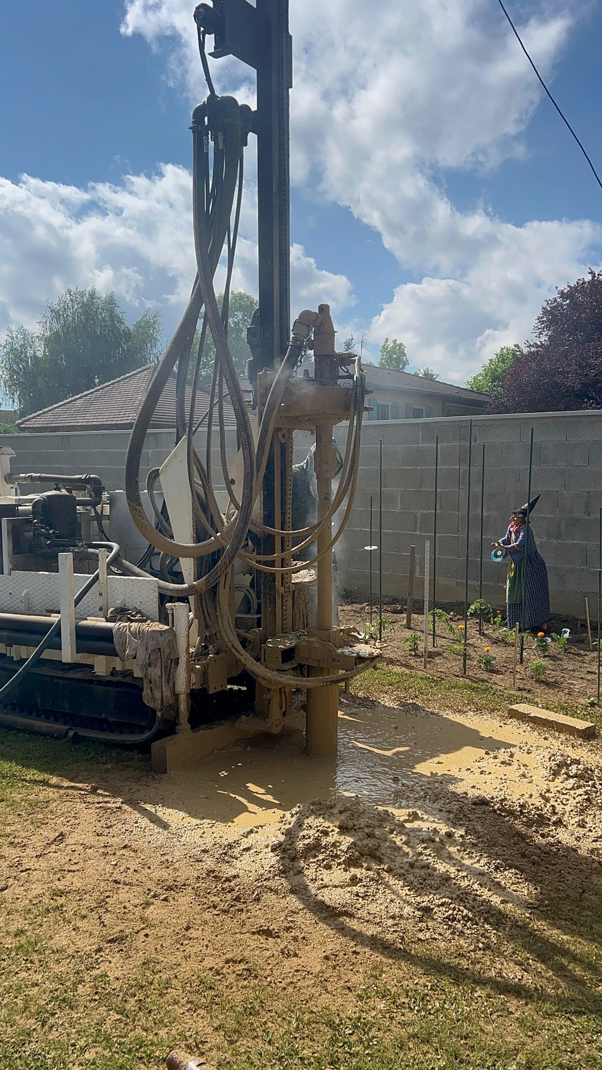 Dessablage de puits Chalon-sur-Saône — avant intervention